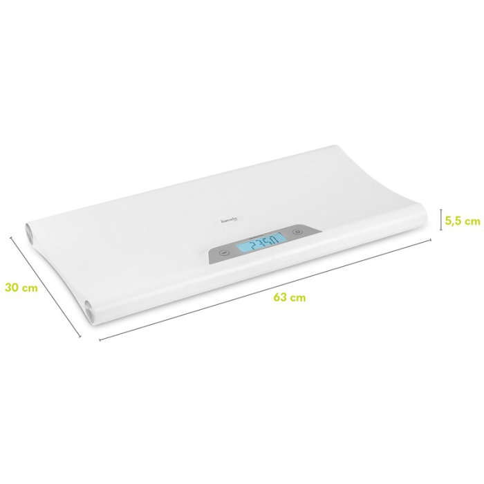 Cantar electronic, Lionelo, Pentru bebelusi, Pana la 20 kg, Memoria ultimei masuratori, Afisare timp de 25 sec, Alb [10]