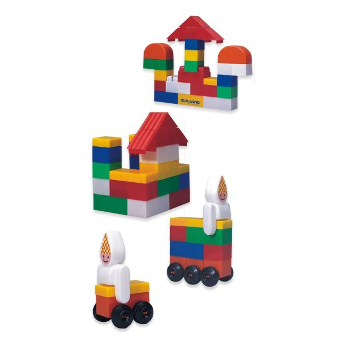 Caramizi de construit Kim Blocks 85 Miniland 5 ani [2]