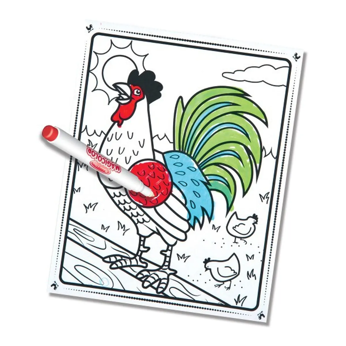 Carnetel de colorat Magicolor Animale de la ferma Melissa & Doug [2]