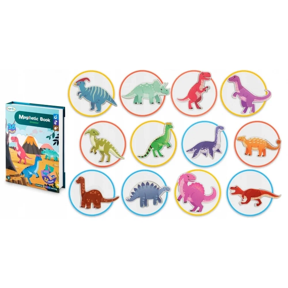 Carte magnetica tip puzzle Lumea Dinozaurilor Ricokids 3 ani+ [2]