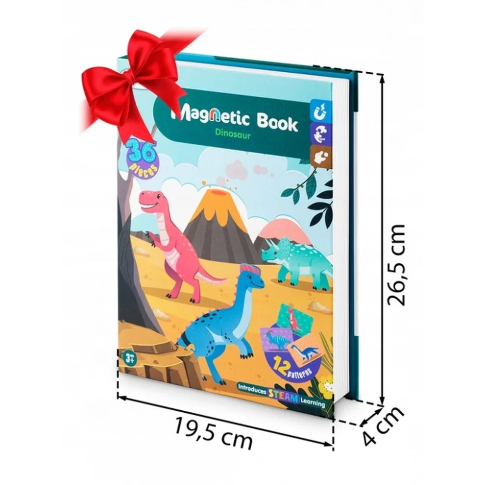 Carte magnetica tip puzzle Lumea Dinozaurilor Ricokids 3 ani+ [6]