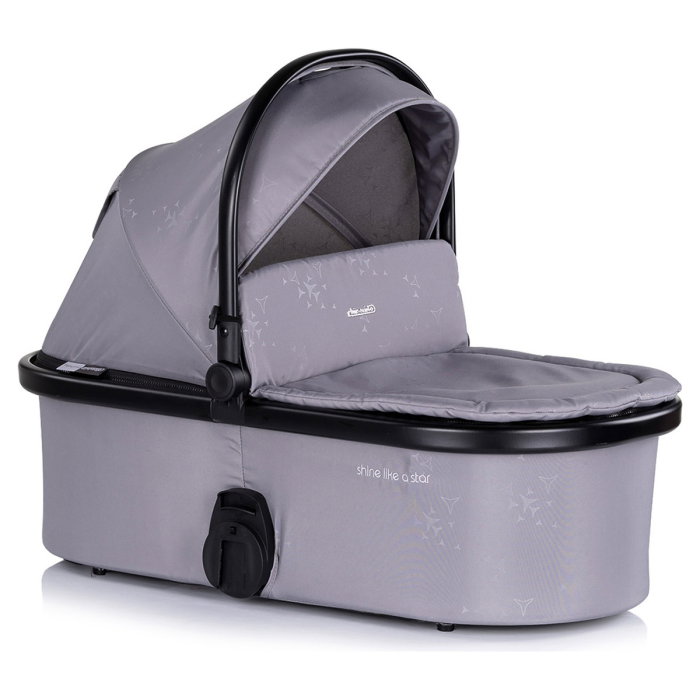 Carucior Bebe 3 in 1 Chipolino Marbella Cloud Grey, cu Landou, Scaun Auto i-Size si Geanta 0 luni [14]