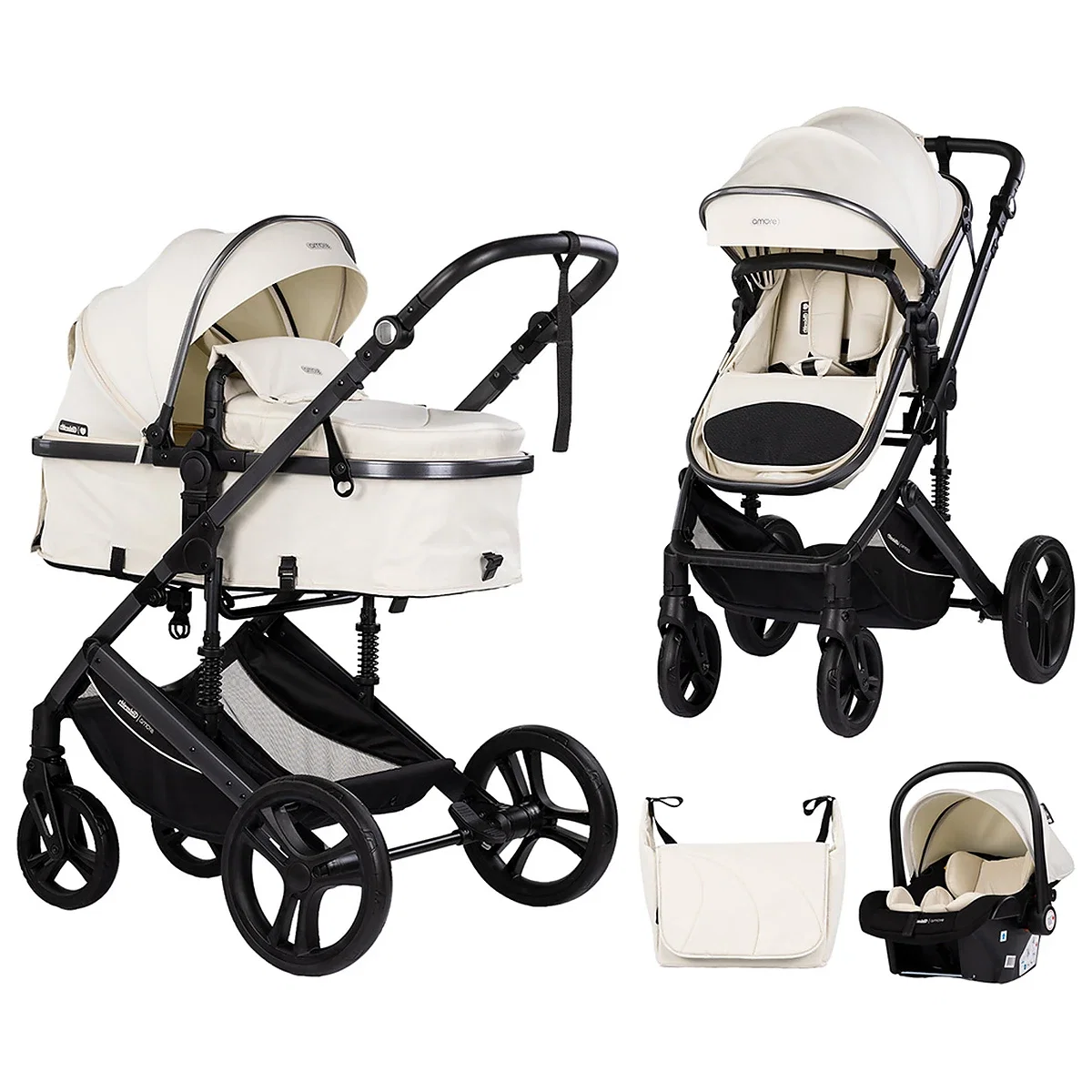 Carucior Chipolino Amore 3 in 1 cashmere 0 luni [1]