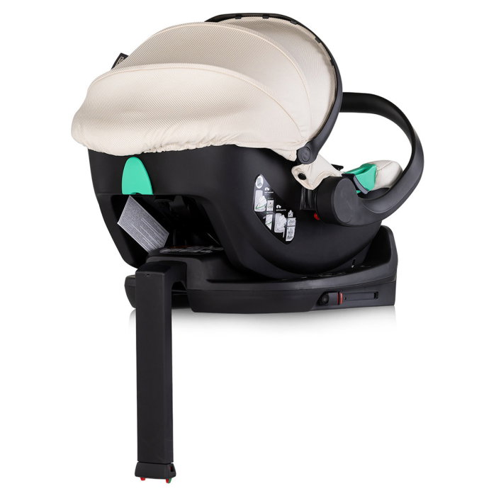 Carucior Chipolino Aurora 3 in 1, pana la 22 kg, scoica auto i-size, cadru usor, pliere usoara, husa picioare, sezut reversibil, gentuta inclusa, Cashmere [22]
