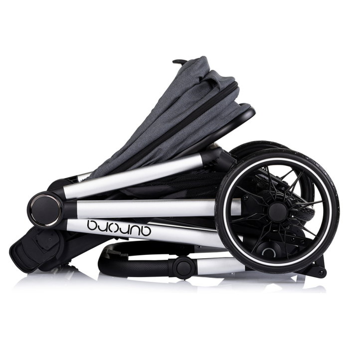 Carucior Chipolino Aurora 3 in 1, pana la 22 kg, scoica auto i-size, cadru usor, pliere usoara, husa picioare, sezut reversibil, gentuta inclusa, Charcoal [17]