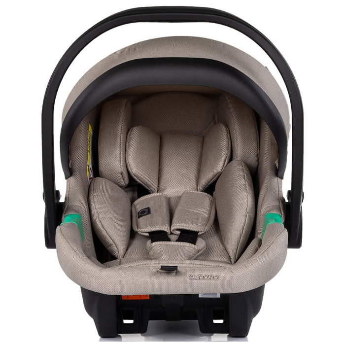 Carucior Chipolino Aurora 3 in 1, pana la 22 kg, scoica auto i-size, cadru usor, pliere usoara, husa picioare, sezut reversibil, gentuta inclusa, Latte [21]