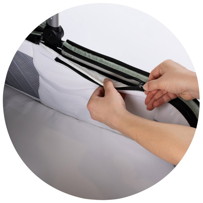 Carucior Chipolino Aurora 3 in 1, pana la 22 kg, scoica auto i-size, cadru usor, pliere usoara, husa picioare, sezut reversibil, gentuta inclusa, Matcha [30]