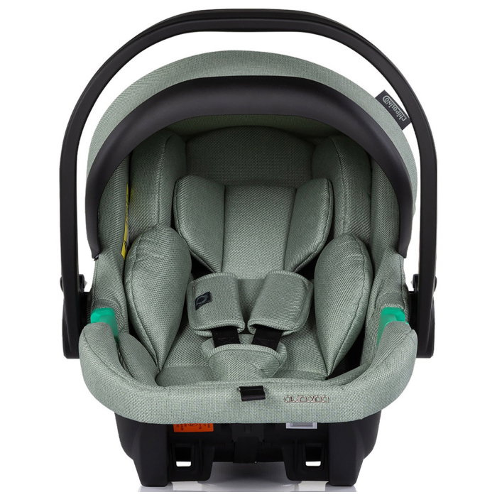 Carucior Chipolino Aurora 3 in 1, pana la 22 kg, scoica auto i-size, cadru usor, pliere usoara, husa picioare, sezut reversibil, gentuta inclusa, Matcha [22]