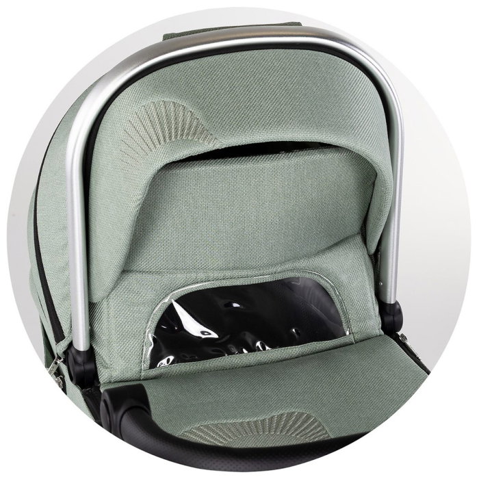 Carucior Chipolino Aurora 3 in 1, pana la 22 kg, scoica auto i-size, cadru usor, pliere usoara, husa picioare, sezut reversibil, gentuta inclusa, Matcha [29]