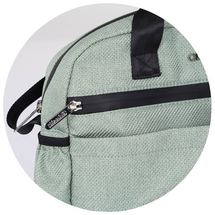 Carucior Chipolino Aurora 3 in 1, pana la 22 kg, scoica auto i-size, cadru usor, pliere usoara, husa picioare, sezut reversibil, gentuta inclusa, Matcha [35]