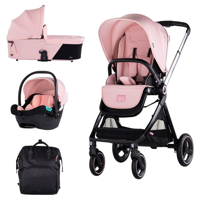 Carucior Chipolino Elite 3 in 1 pink marshmallow 0 luni [1]