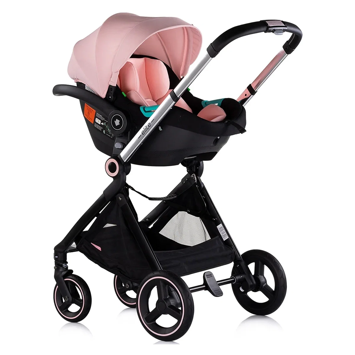 Carucior Chipolino Elite 3 in 1 pink marshmallow 0 luni [15]