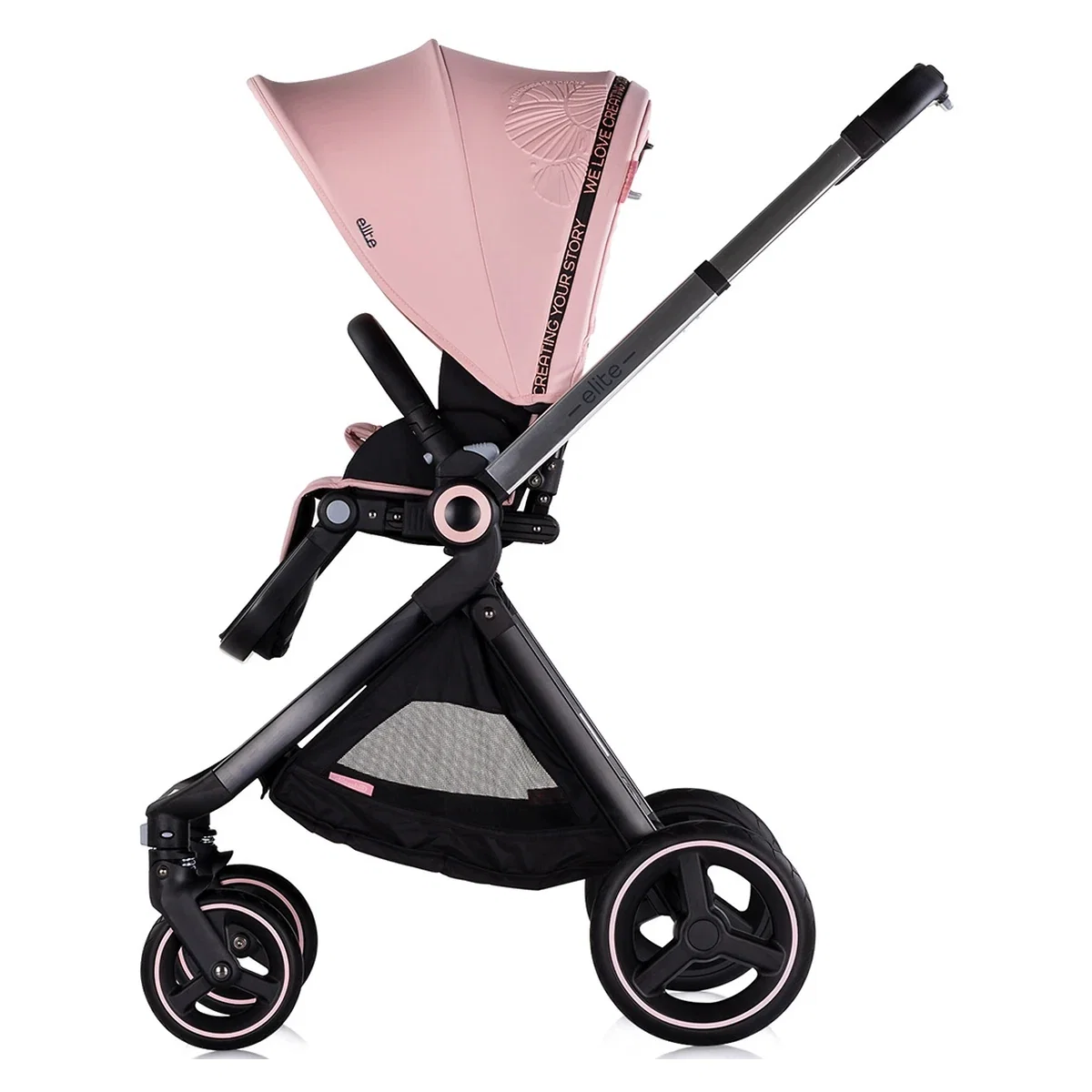 Carucior Chipolino Elite 3 in 1 pink marshmallow 0 luni [9]