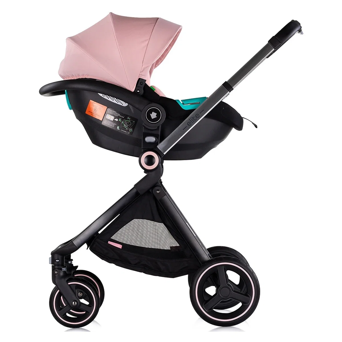 Carucior Chipolino Elite 3 in 1 pink marshmallow 0 luni [14]