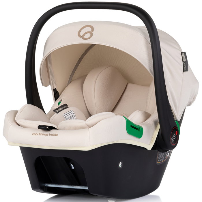 Carucior Chipolino Euphoria 3 in 1, de la nastere pana la 22 kg, include scoica auto i-size, cadru usor, pliere usoara, husa de picioare si geanta incluse, Cashmere [17]