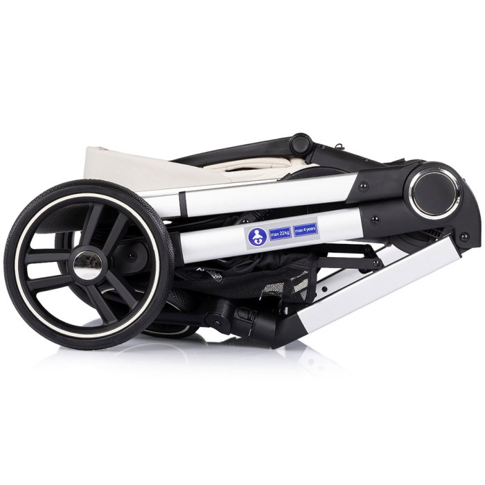Carucior Chipolino Euphoria 3 in 1, de la nastere pana la 22 kg, include scoica auto i-size, cadru usor, pliere usoara, husa de picioare si geanta incluse, Cashmere [14]