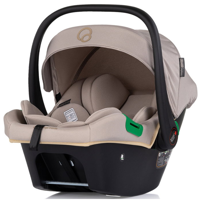 Carucior Chipolino Euphoria 3 in 1, de la nastere pana la 22 kg, include scoica auto i-size, cadru usor, pliere usoara, husa de picioare si geanta incluse, Latte [17]
