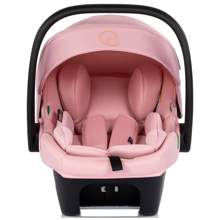 Carucior Chipolino Euphoria 3 in 1, de la nastere pana la 22 kg, include scoica auto i-size, cadru usor, pliere usoara, husa de picioare si geanta incluse, Powder pink [31]