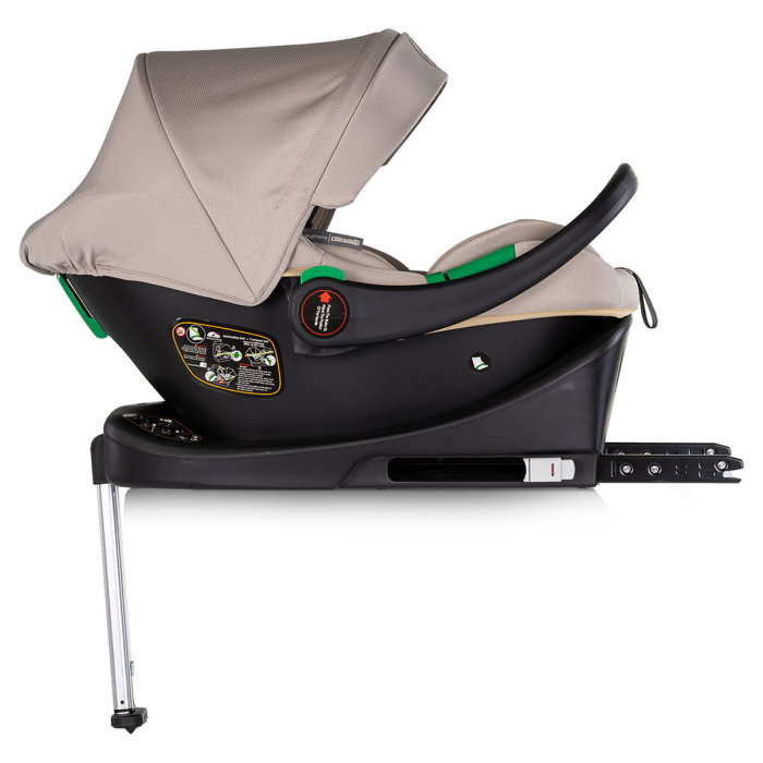 Carucior Chipolino Euphoria 3 in 1, de la nastere pana la 22 kg, include scoica auto i-size, cadru usor, pliere usoara, husa de picioare si geanta incluse, Latte [21]