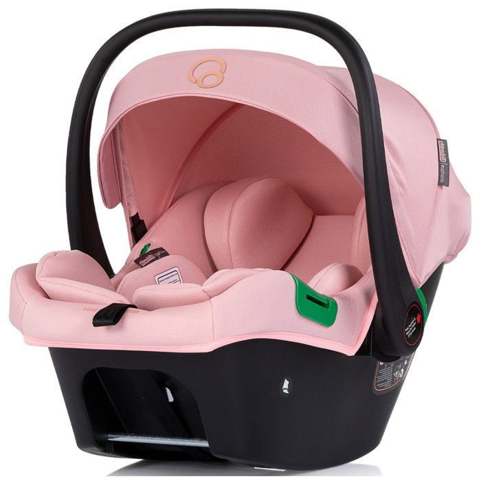 Carucior Chipolino Euphoria 3 in 1, de la nastere pana la 22 kg, include scoica auto i-size, cadru usor, pliere usoara, husa de picioare si geanta incluse, Powder pink [29]