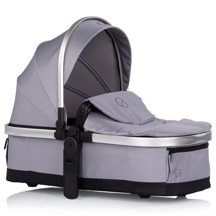 Carucior Chipolino Euphoria 3 in 1, de la nastere pana la 22 kg, include scoica auto i-size, cadru usor, pliere usoara, husa de picioare si geanta incluse, Platinum [15]