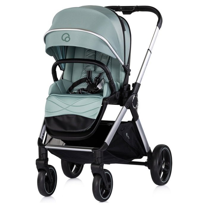 Carucior Chipolino Euphoria 3 in 1, de la nastere pana la 22 kg, include scoica auto i-size, cadru usor, pliere usoara, husa de picioare si geanta incluse, Matcha [5]