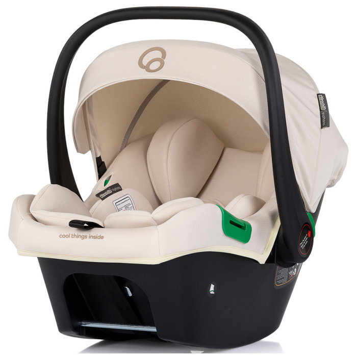Carucior Chipolino Euphoria 3 in 1, de la nastere pana la 22 kg, include scoica auto i-size, cadru usor, pliere usoara, husa de picioare si geanta incluse, Cashmere [17]