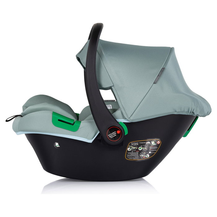 Carucior Chipolino Euphoria 3 in 1, de la nastere pana la 22 kg, include scoica auto i-size, cadru usor, pliere usoara, husa de picioare si geanta incluse, Matcha [18]