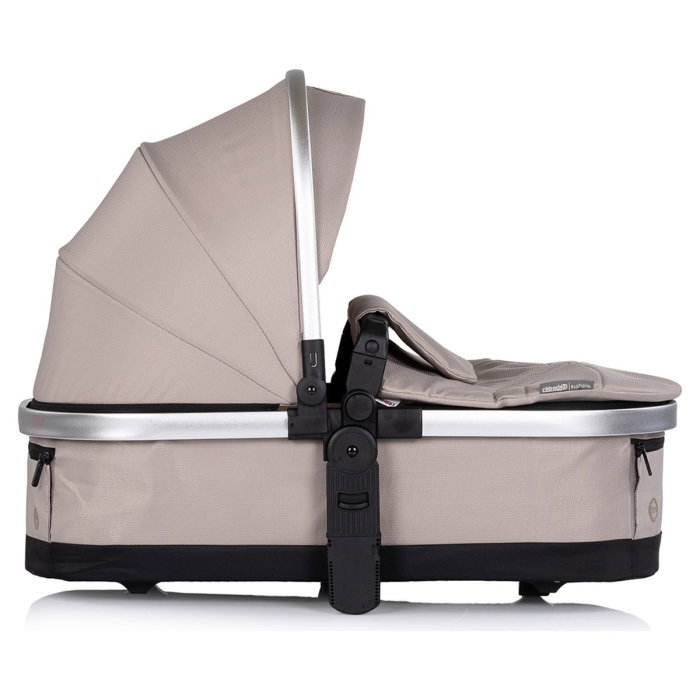 Carucior Chipolino Euphoria 3 in 1, de la nastere pana la 22 kg, include scoica auto i-size, cadru usor, pliere usoara, husa de picioare si geanta incluse, Latte [16]