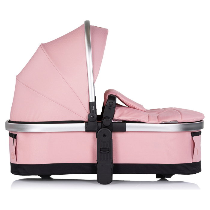 Carucior Chipolino Euphoria 3 in 1, de la nastere pana la 22 kg, include scoica auto i-size, cadru usor, pliere usoara, husa de picioare si geanta incluse, Powder pink [28]
