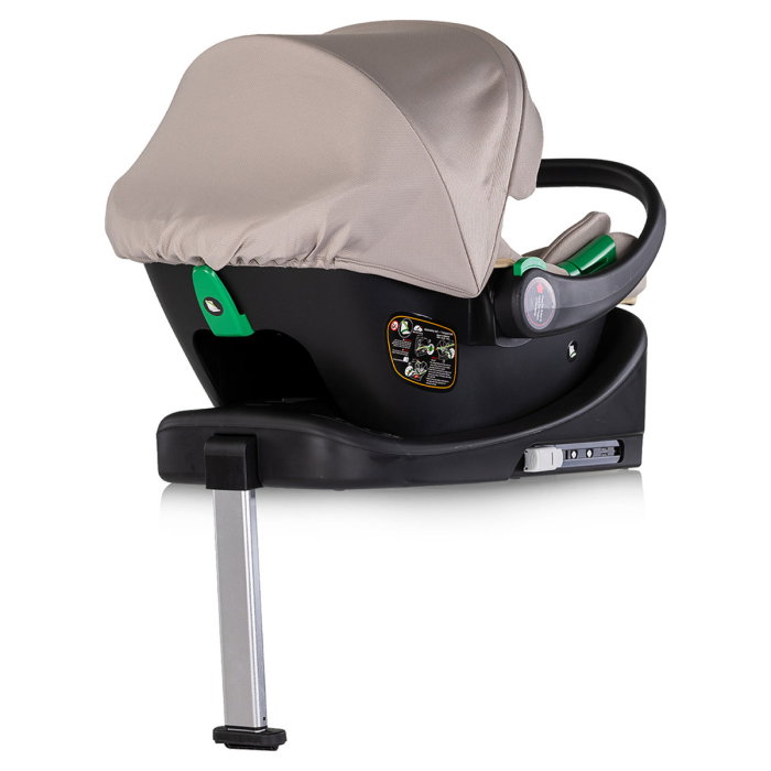 Carucior Chipolino Euphoria 3 in 1, de la nastere pana la 22 kg, include scoica auto i-size, cadru usor, pliere usoara, husa de picioare si geanta incluse, Latte [20]
