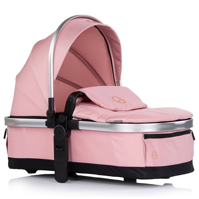 Carucior Chipolino Euphoria 3 in 1, de la nastere pana la 22 kg, include scoica auto i-size, cadru usor, pliere usoara, husa de picioare si geanta incluse, Powder pink [27]