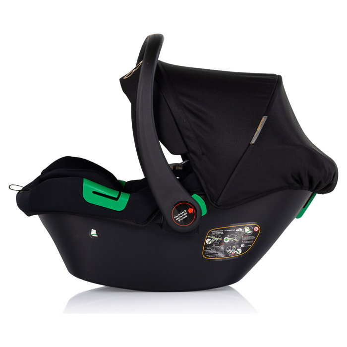 Carucior Chipolino Euphoria 3 in 1, de la nastere pana la 22 kg, include scoica auto i-size, cadru usor, pliere usoara, husa de picioare si geanta incluse, Noir [18]