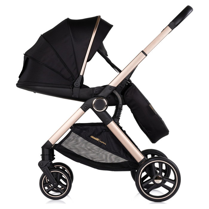 Carucior Chipolino Euphoria 3 in 1, de la nastere pana la 22 kg, include scoica auto i-size, cadru usor, pliere usoara, husa de picioare si geanta incluse, Noir [11]