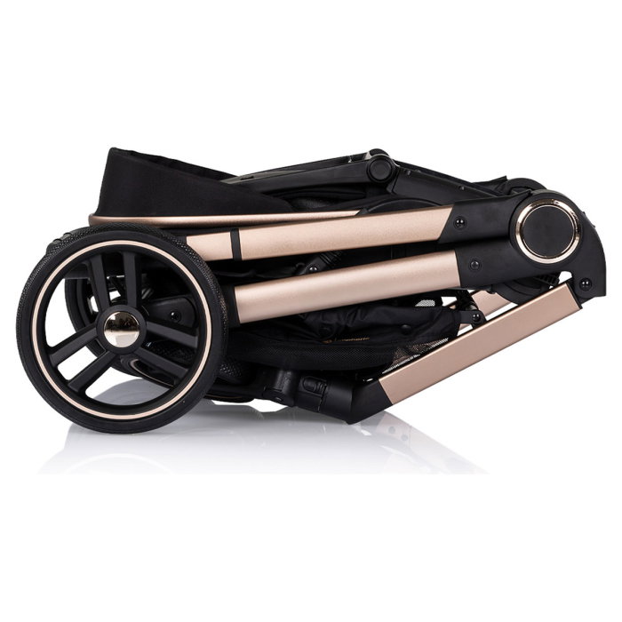 Carucior Chipolino Euphoria 3 in 1, de la nastere pana la 22 kg, include scoica auto i-size, cadru usor, pliere usoara, husa de picioare si geanta incluse, Noir [14]