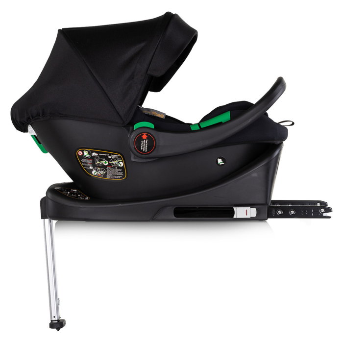 Carucior Chipolino Euphoria 3 in 1, de la nastere pana la 22 kg, include scoica auto i-size, cadru usor, pliere usoara, husa de picioare si geanta incluse, Noir [21]