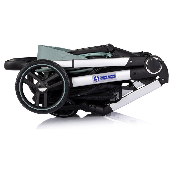 Carucior Chipolino Euphoria 3 in 1, de la nastere pana la 22 kg, include scoica auto i-size, cadru usor, pliere usoara, husa de picioare si geanta incluse, Matcha [14]