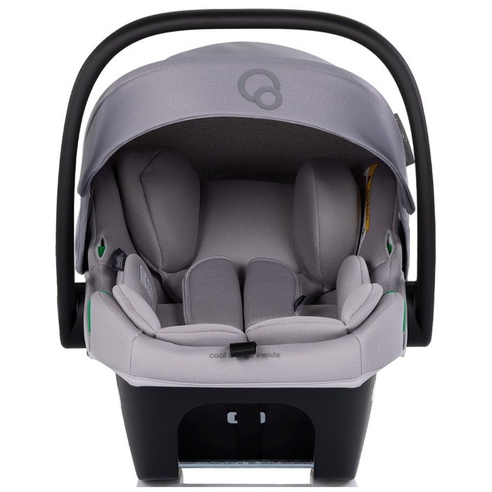Carucior Chipolino Euphoria 3 in 1, de la nastere pana la 22 kg, include scoica auto i-size, cadru usor, pliere usoara, husa de picioare si geanta incluse, Platinum [19]