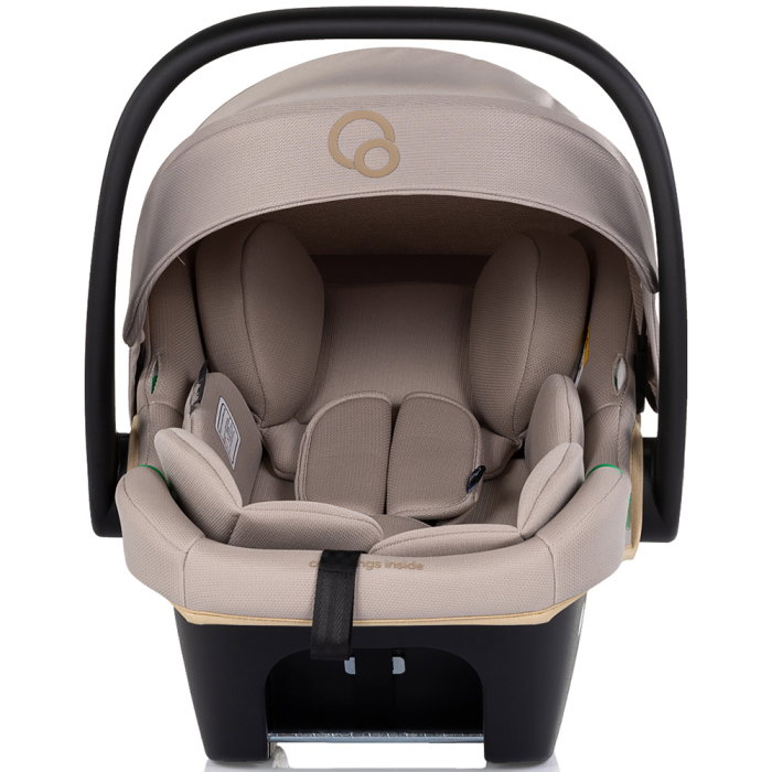 Carucior Chipolino Euphoria 3 in 1, de la nastere pana la 22 kg, include scoica auto i-size, cadru usor, pliere usoara, husa de picioare si geanta incluse, Latte [19]