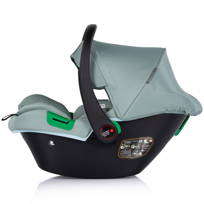 Carucior Chipolino Euphoria 3 in 1, de la nastere pana la 22 kg, include scoica auto i-size, cadru usor, pliere usoara, husa de picioare si geanta incluse, Matcha [18]