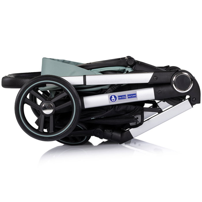 Carucior Chipolino Euphoria 3 in 1, de la nastere pana la 22 kg, include scoica auto i-size, cadru usor, pliere usoara, husa de picioare si geanta incluse, Matcha [14]