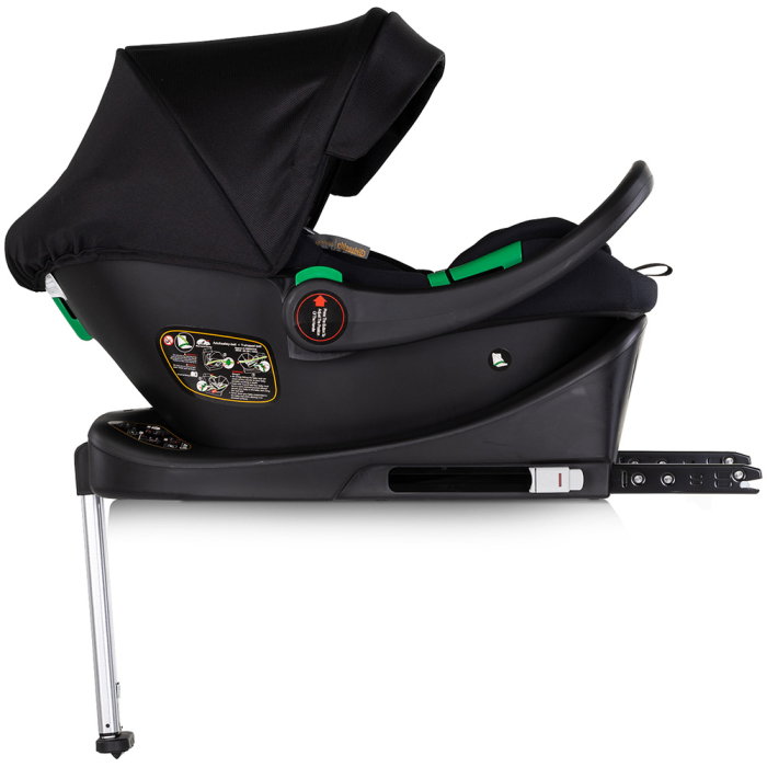 Carucior Chipolino Euphoria 3 in 1, de la nastere pana la 22 kg, include scoica auto i-size, cadru usor, pliere usoara, husa de picioare si geanta incluse, Noir [21]