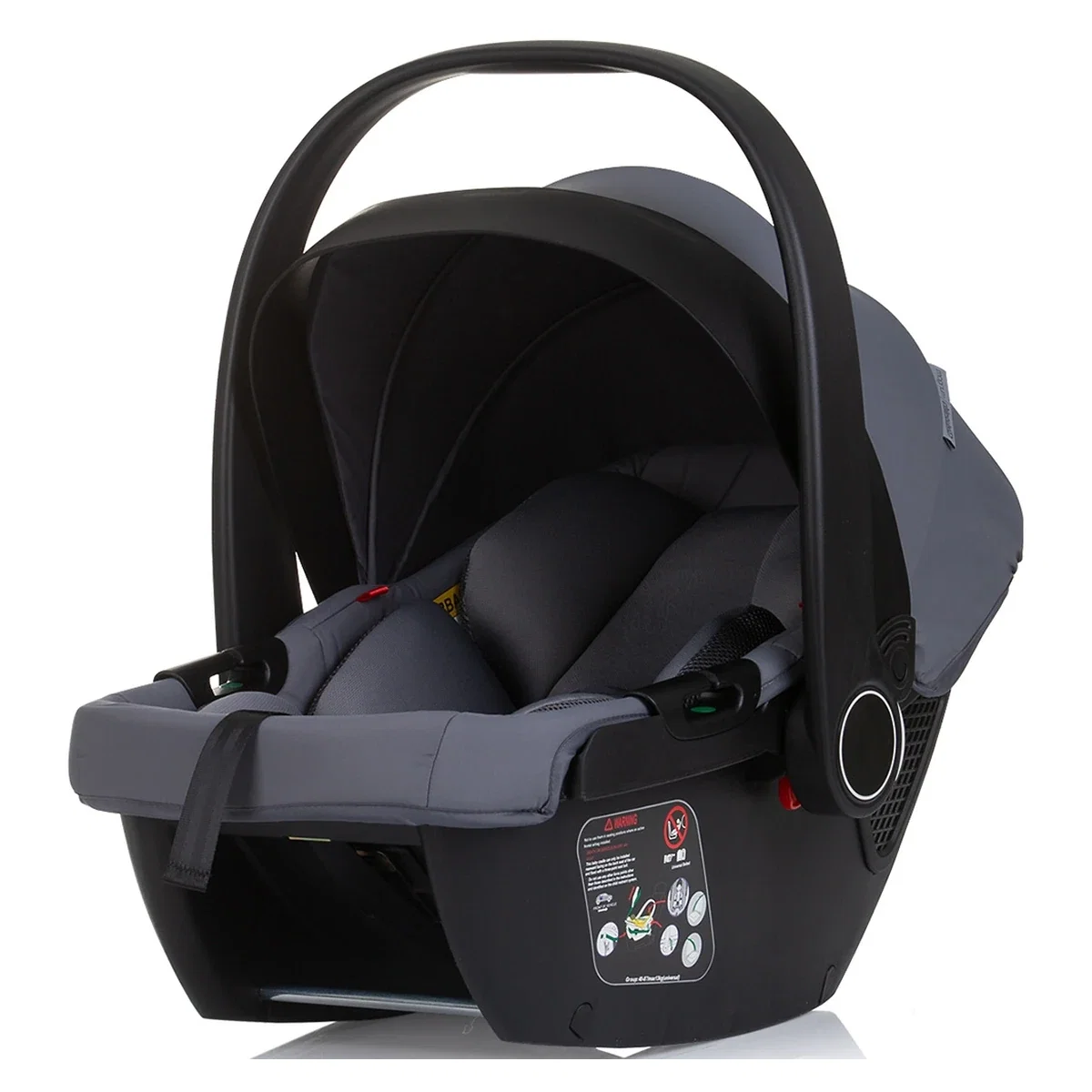 Carucior Bebe 3 in 1 Chipolino Magnum Anthracite, cu Landou, Scaun Auto i-Size, Rucsac si Husa Picioare 0 luni [18]