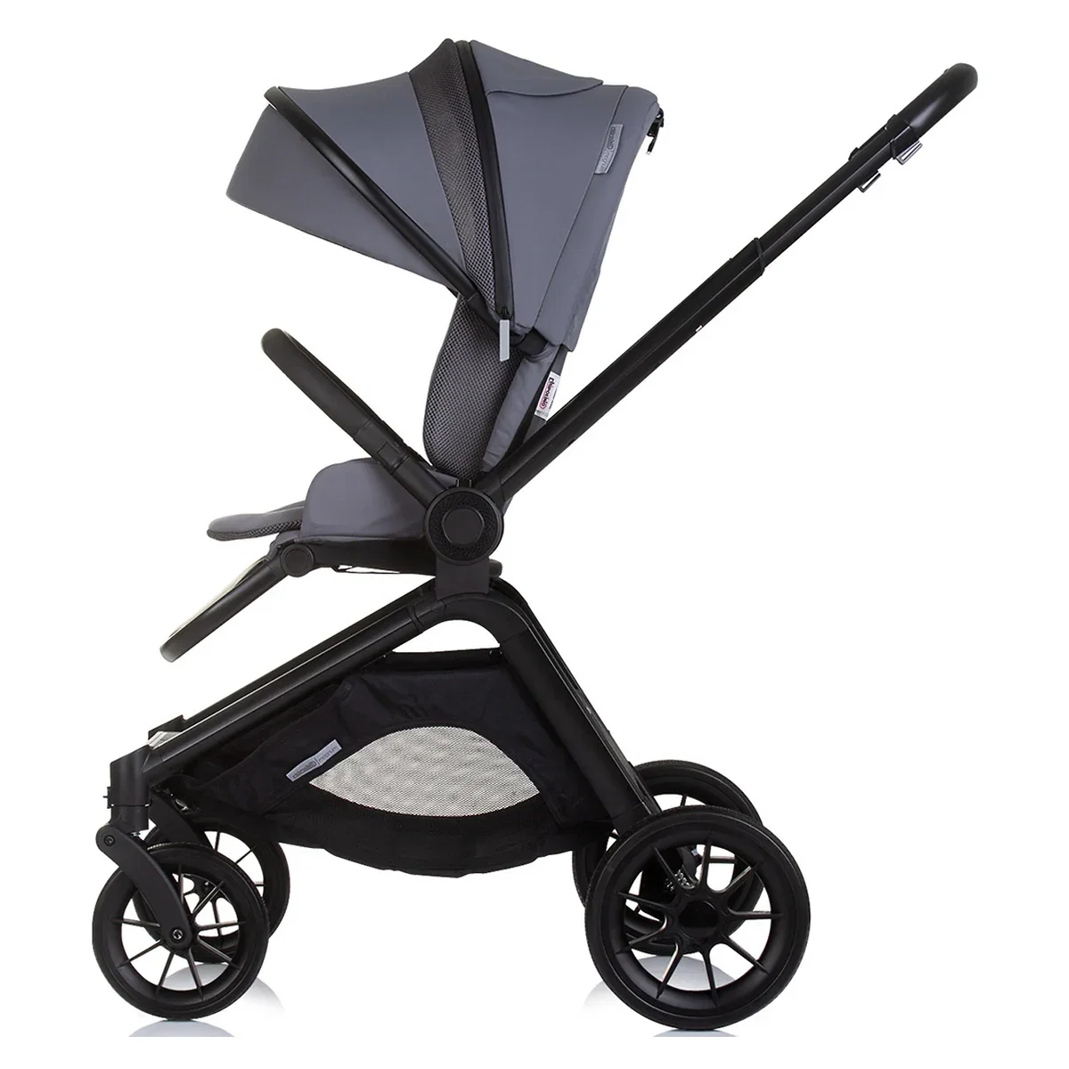 Carucior Bebe 3 in 1 Chipolino Magnum Anthracite, cu Landou, Scaun Auto i-Size, Rucsac si Husa Picioare 0 luni [7]