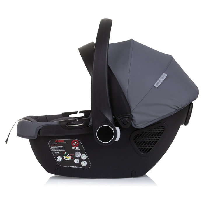 Carucior Bebe 3 in 1 Chipolino Magnum Anthracite, cu Landou, Scaun Auto i-Size, Rucsac si Husa Picioare 0 luni [19]