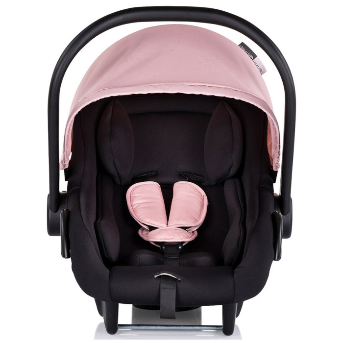 Carucior Chipolino Marbella 3 in 1, de la nastere pana la 22 kg, include scoica auto i-size, cadru usor, pliere compacta, sezut reversibil, gentuta inclusa, Pink marshmallow [18]