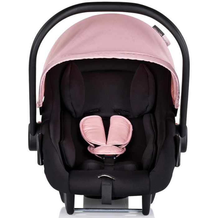 Carucior Chipolino Marbella 3 in 1, de la nastere pana la 22 kg, include scoica auto i-size, cadru usor, pliere compacta, sezut reversibil, gentuta inclusa, Pink marshmallow [18]