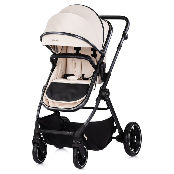 Carucior Chipolino Pearl 2 in 1, Sezut reversibil, Husa de picioare, Gentuta parinti, Pana la 22 kg, Cashmere [2]
