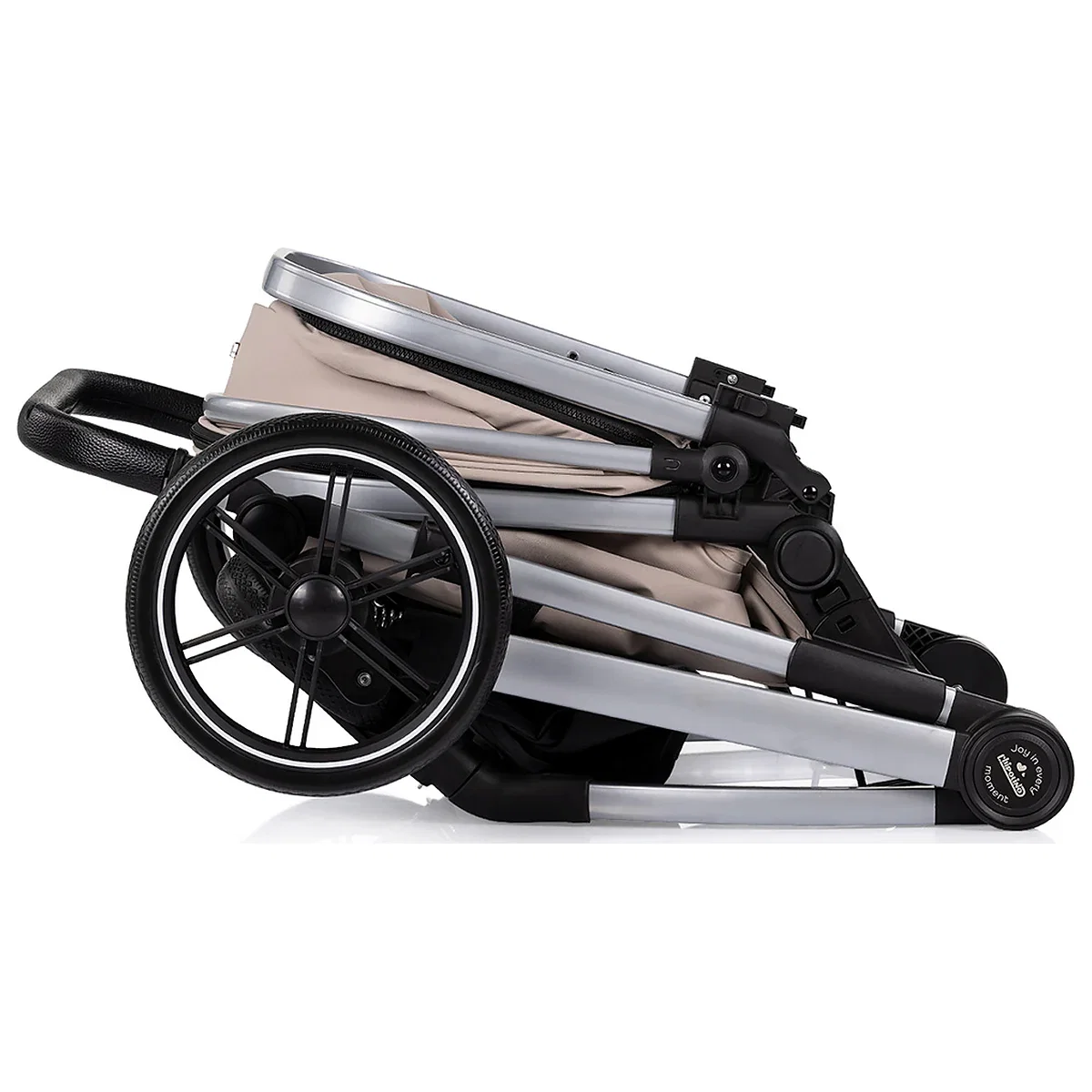 Carucior Chipolino Pearl 2 in 1, Sezut reversibil, Husa de picioare, Gentuta parinti, Pana la 22 kg, Latte [10]