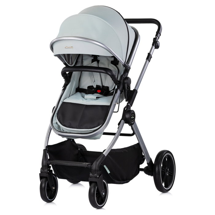 Carucior Chipolino Pearl 2 in 1, Sezut reversibil, Husa de picioare, Gentuta parinti, Pana la 22 kg, Matcha [2]
